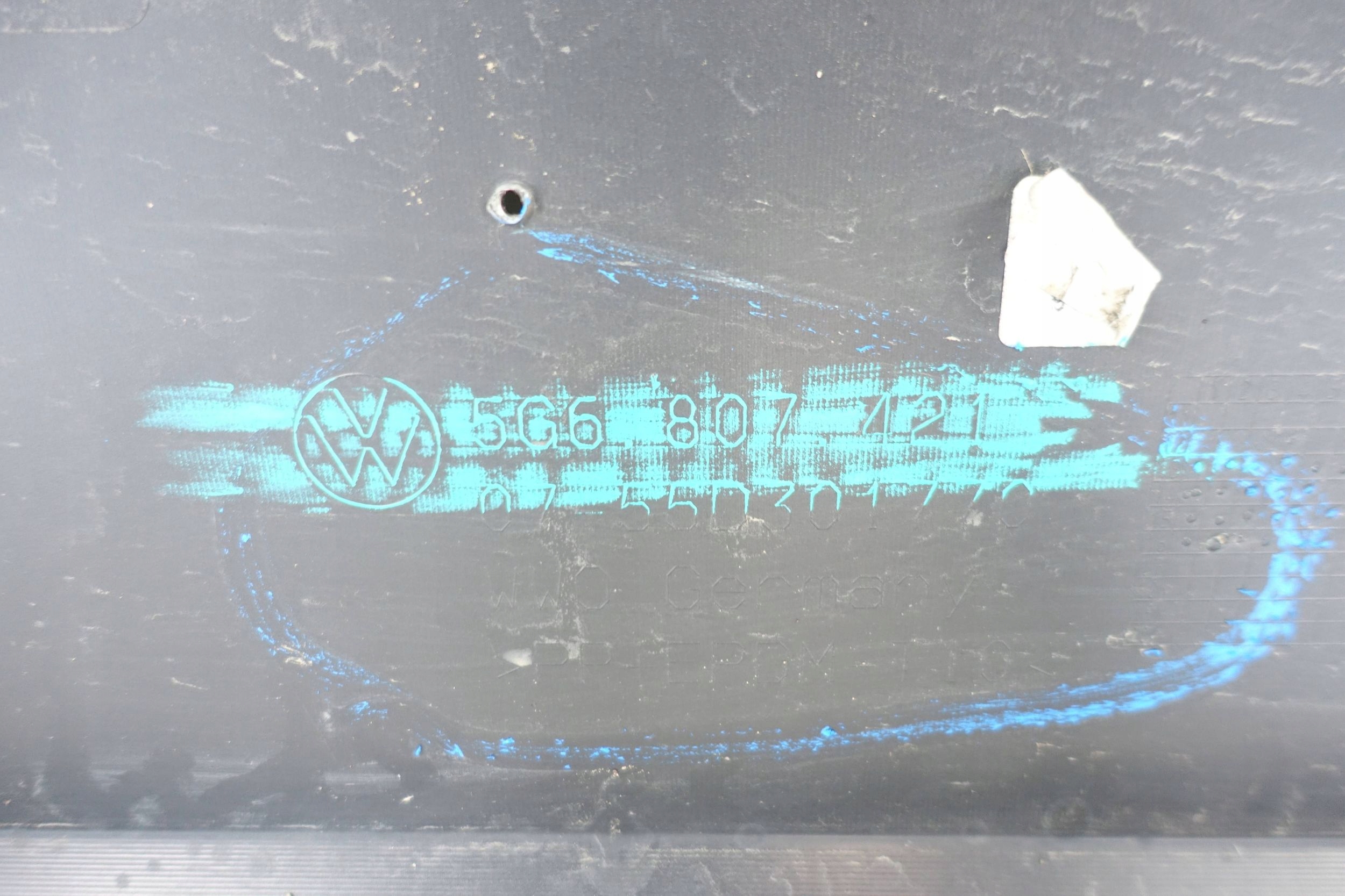 bumper rear part rear VW GOLF VII 7 5G 4XPDC 12-16 HB 5G6807421