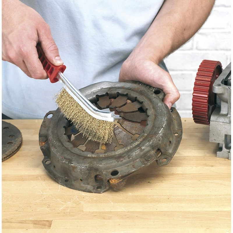 SZCZELINOWA RĘCZNA MOSIĘŻNA SZCZOTKA DRUCIANA Kod producenta 0163