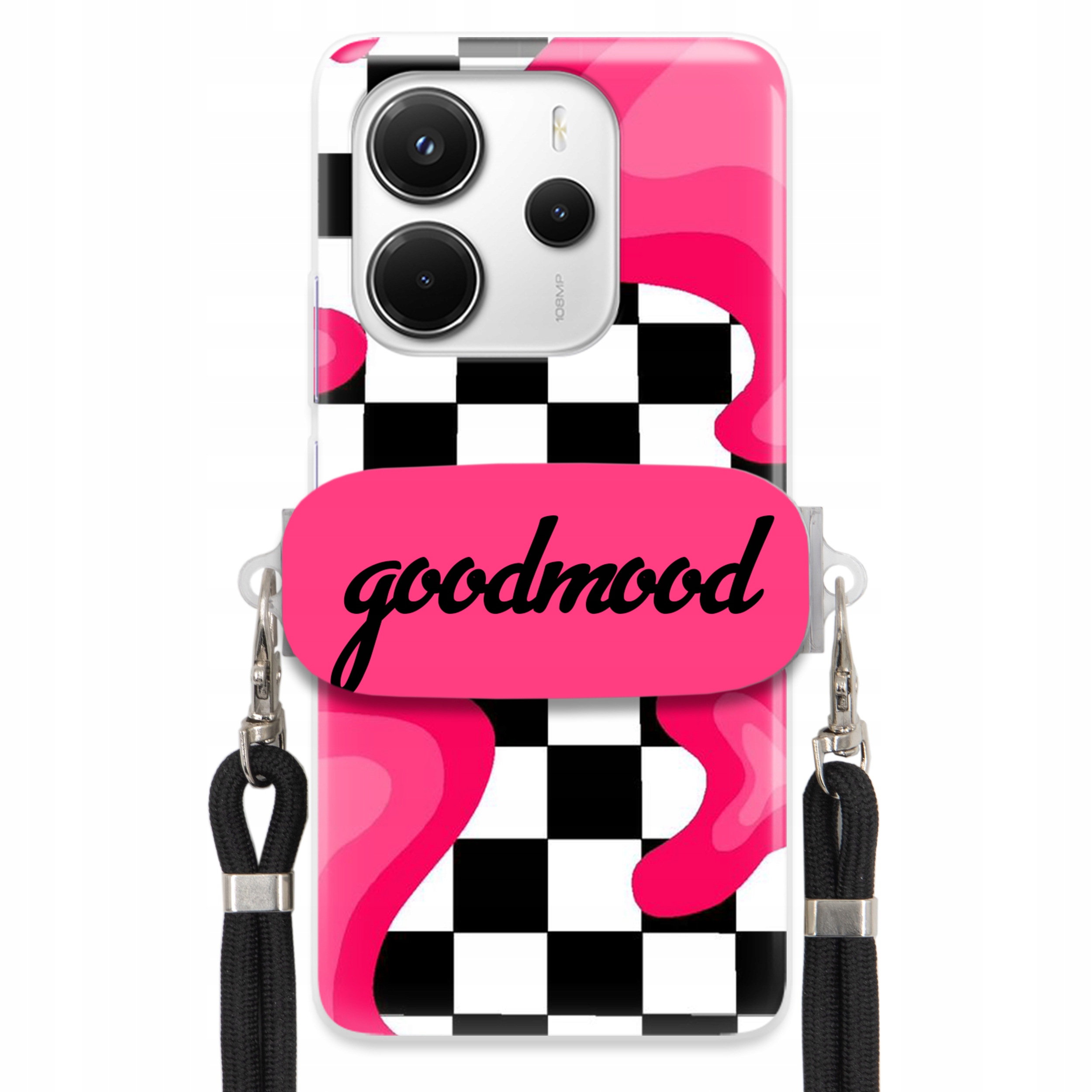 Puzdro Na Xiaomi Redmi Note 14 4 G Sada Case Držiak Na Vodítko Čierna Splash