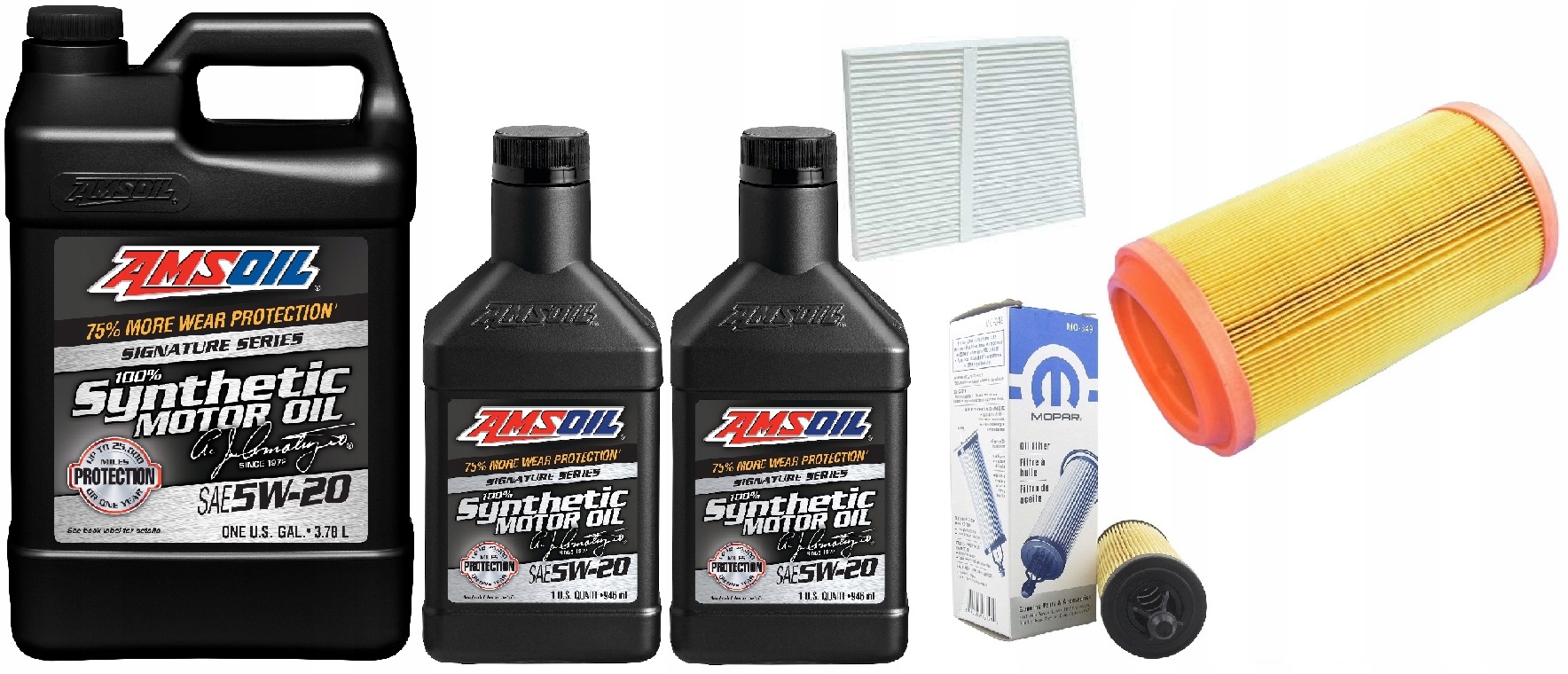 AMSOIL 5W20 5,7L + FILTRY RAM PROMASTER 3,6 14-22