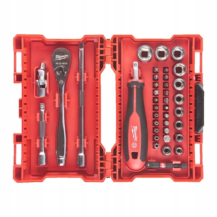 Milwaukee Sada nástrojov 1/4 38 ks Hrkálka Nadstavce Bity 4932498381