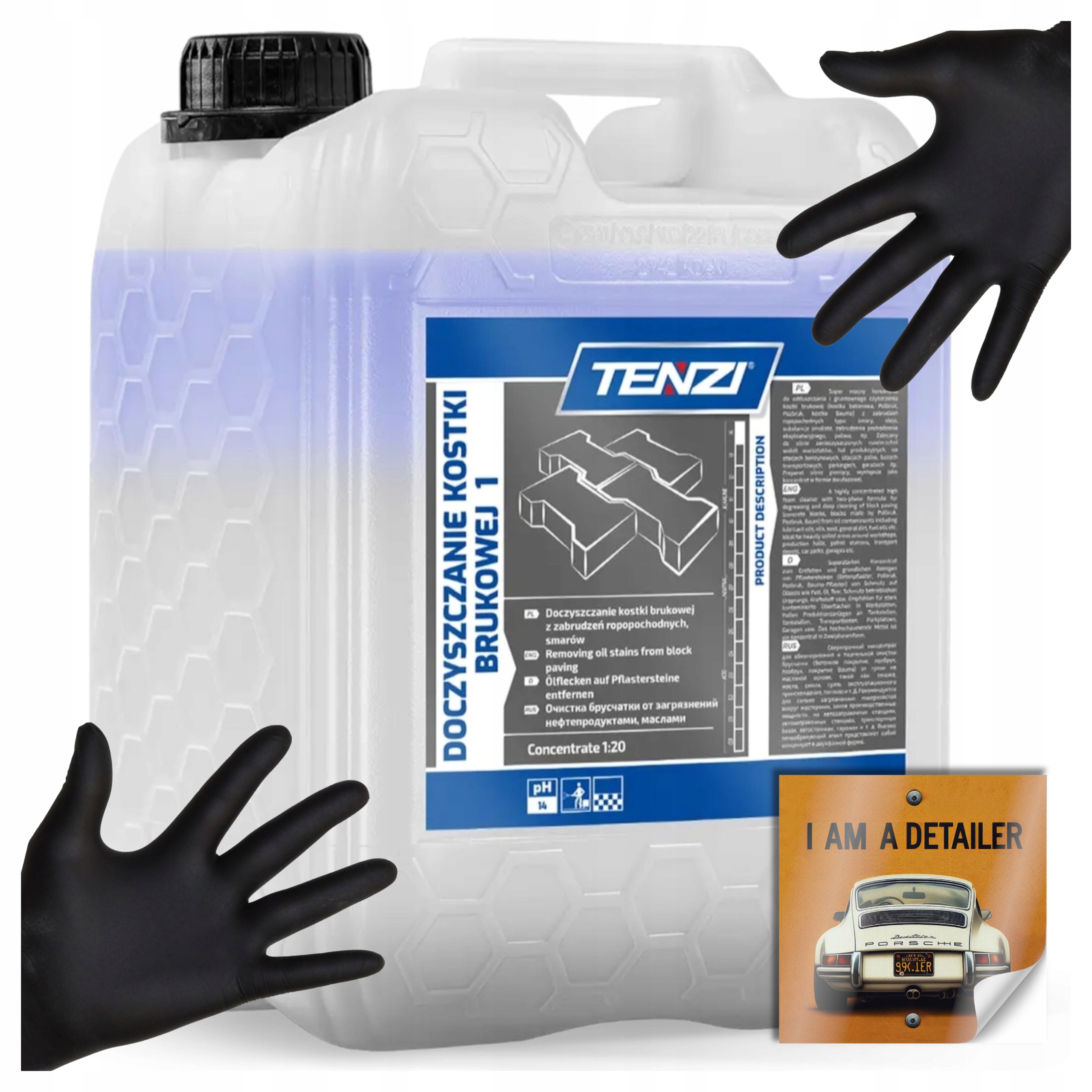 Levně Tenzi Dočištění dlažebních kostek1 5L Čisticí koncentrát pro asfalt