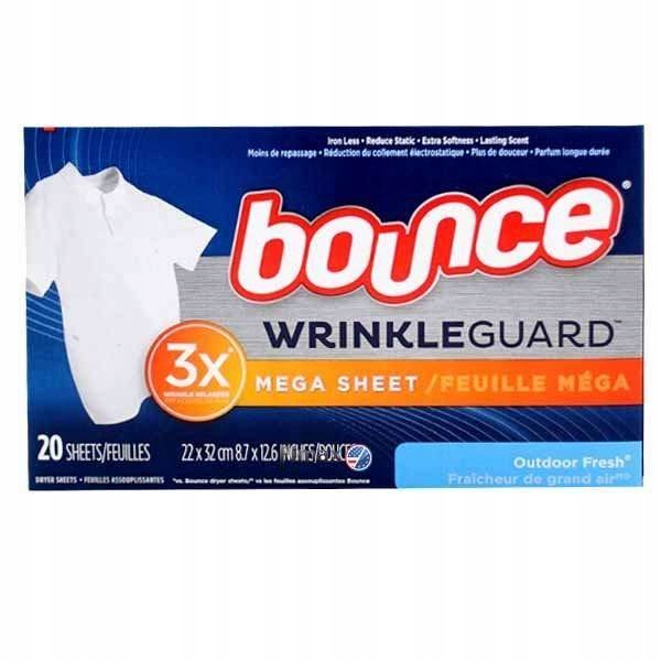 

Bounce Wrinkle Guard Outdoor Fresh 20 szt.