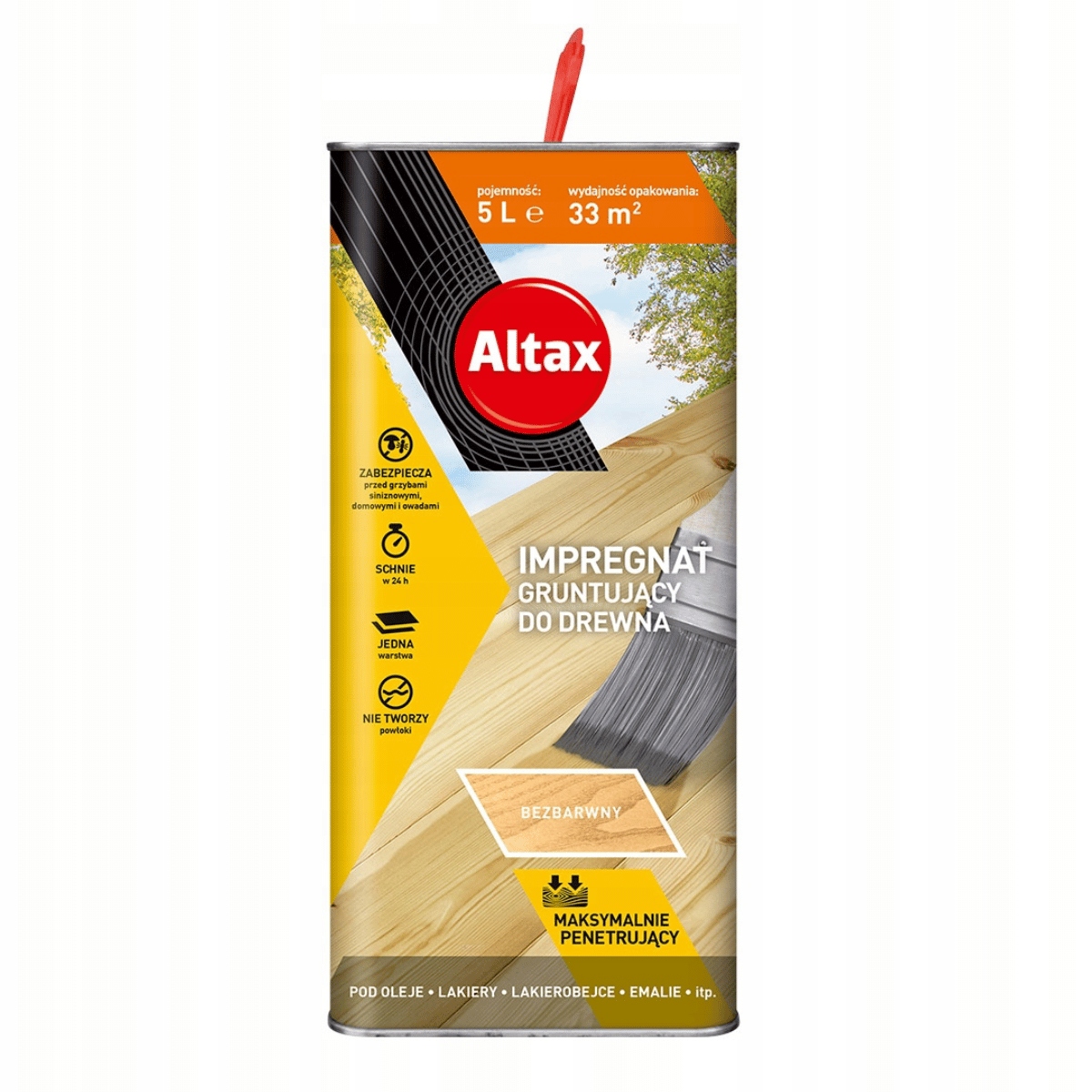 Altax Impregnat Gruntujący do Drewna 5L