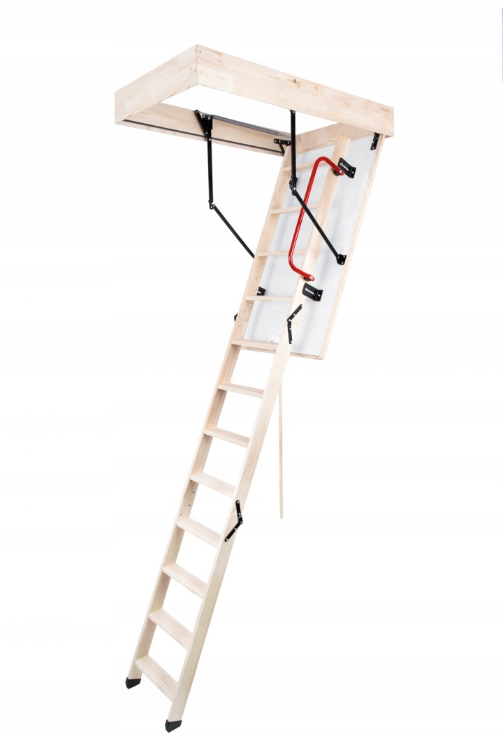 Schody strychowe z poręczą 120x60 Oman Termo Ps