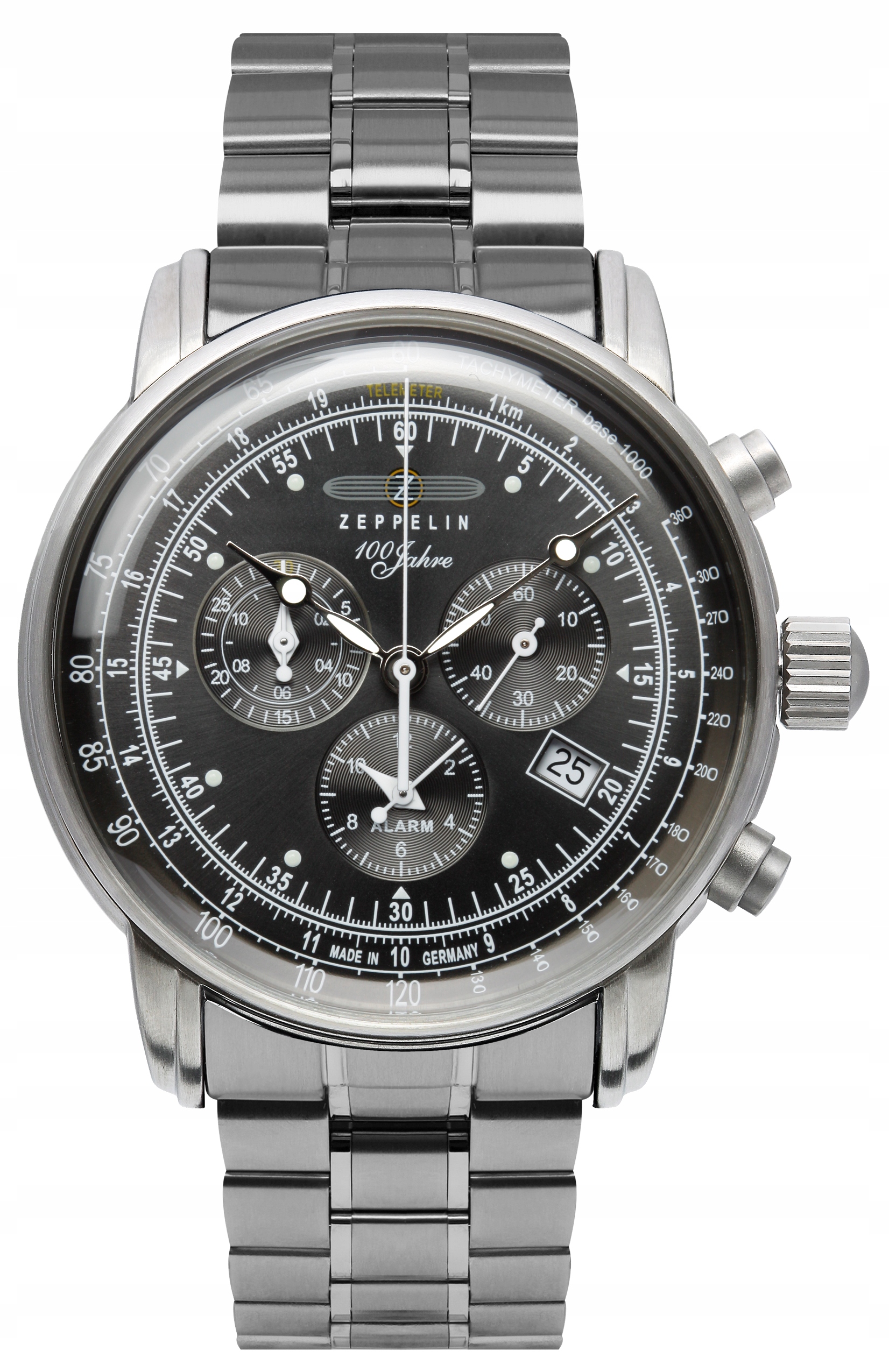 Nové Originální pánské hodinky Zeppelin 100. Jahre 7680MB-2 Quarz stříbrné