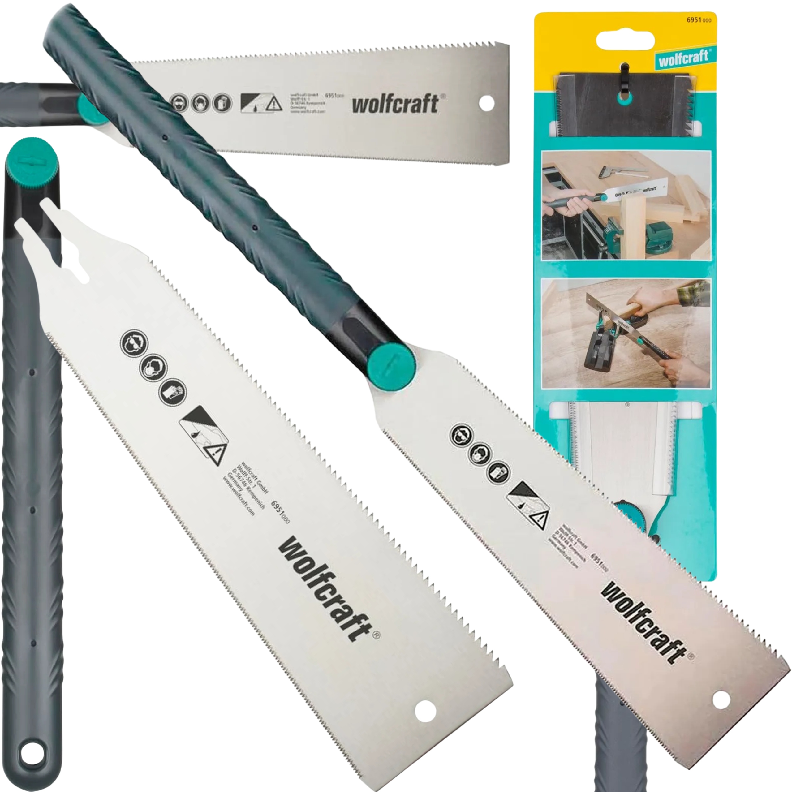 Wolfcraft WF6951000 Piła Japońska 240 mm Dwustronna do Drewna i Plastiku
