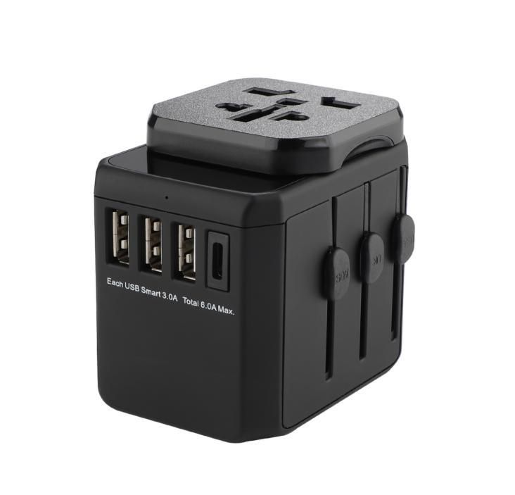 Cestovní adaptér MicroConnect World, 3 Usb A