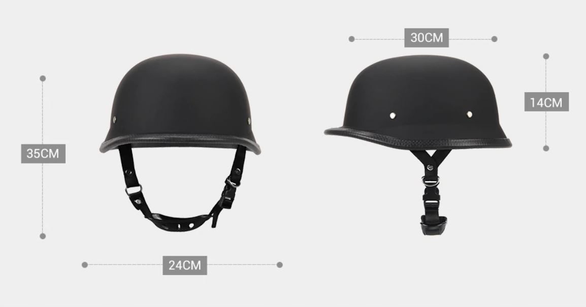 KASK MOTOCYKLOWY niemiecki ORZESZEK retro GOGLE Producent bez marki