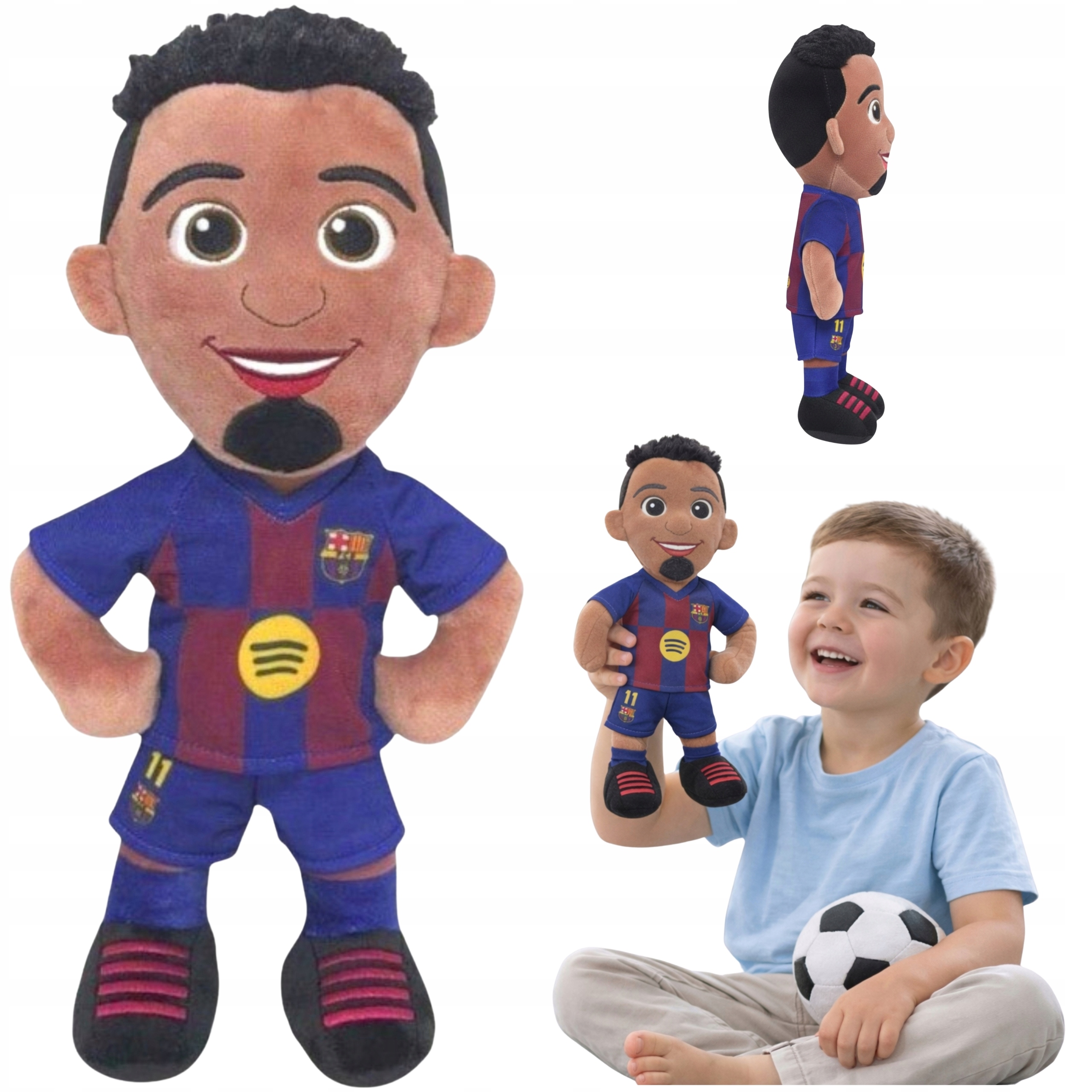 Pluszak Maskotka Fc Barcelona dla Dzieci Raphinha 25cm dla Fana