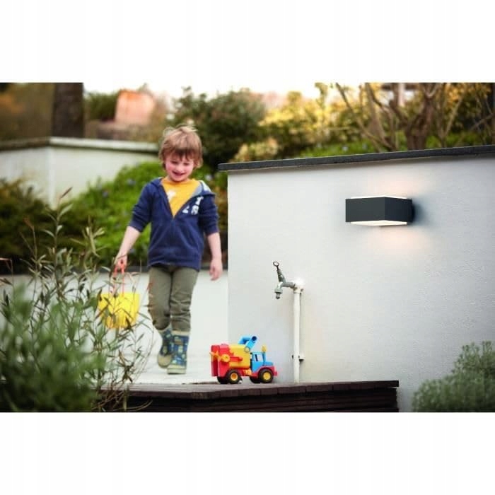 PHILIPS MyGarden Hedgehog Lampa Zewnętrzna Ścienna Na Taras Antracyt 42W — miniatura 3