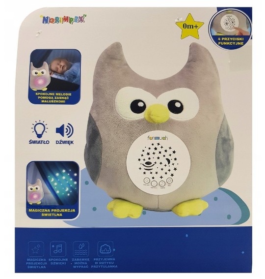 MIŚ Projektor SOWA kołysanki dla niemowląt POZYTYWKA USYPIACZ PL Bohater brak