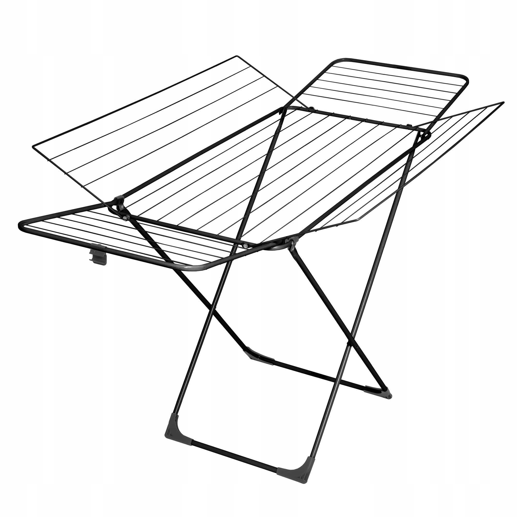 Levně Černý sušák na prádlo Black Edition H300 183 x 99 x 96 cm Velkea