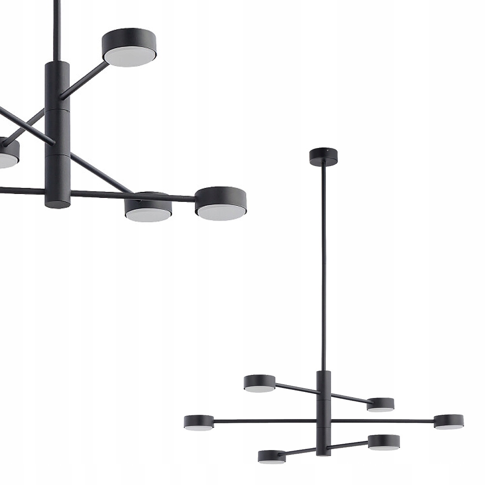 Lampa wisząca Orbit ruchome ramion do salonu gwint 6xGX53 Nowodvorski