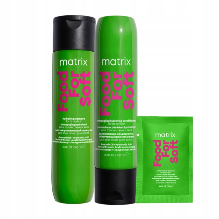 Matrix Food For Soft zestaw szampon odżywka do włosów suchych