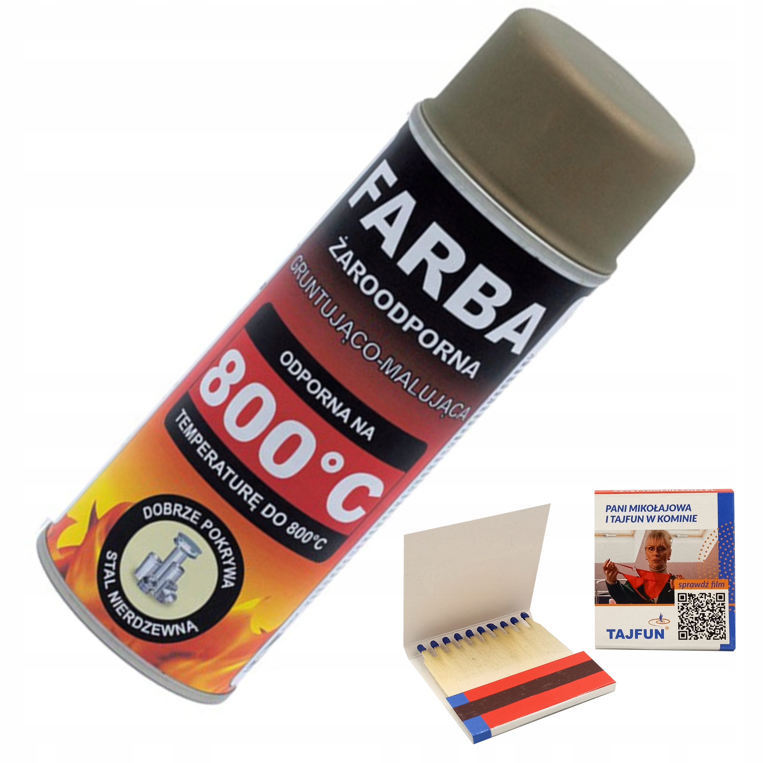 

Farba spray żaroodporny 400 ml Hansa Brąz 800°C