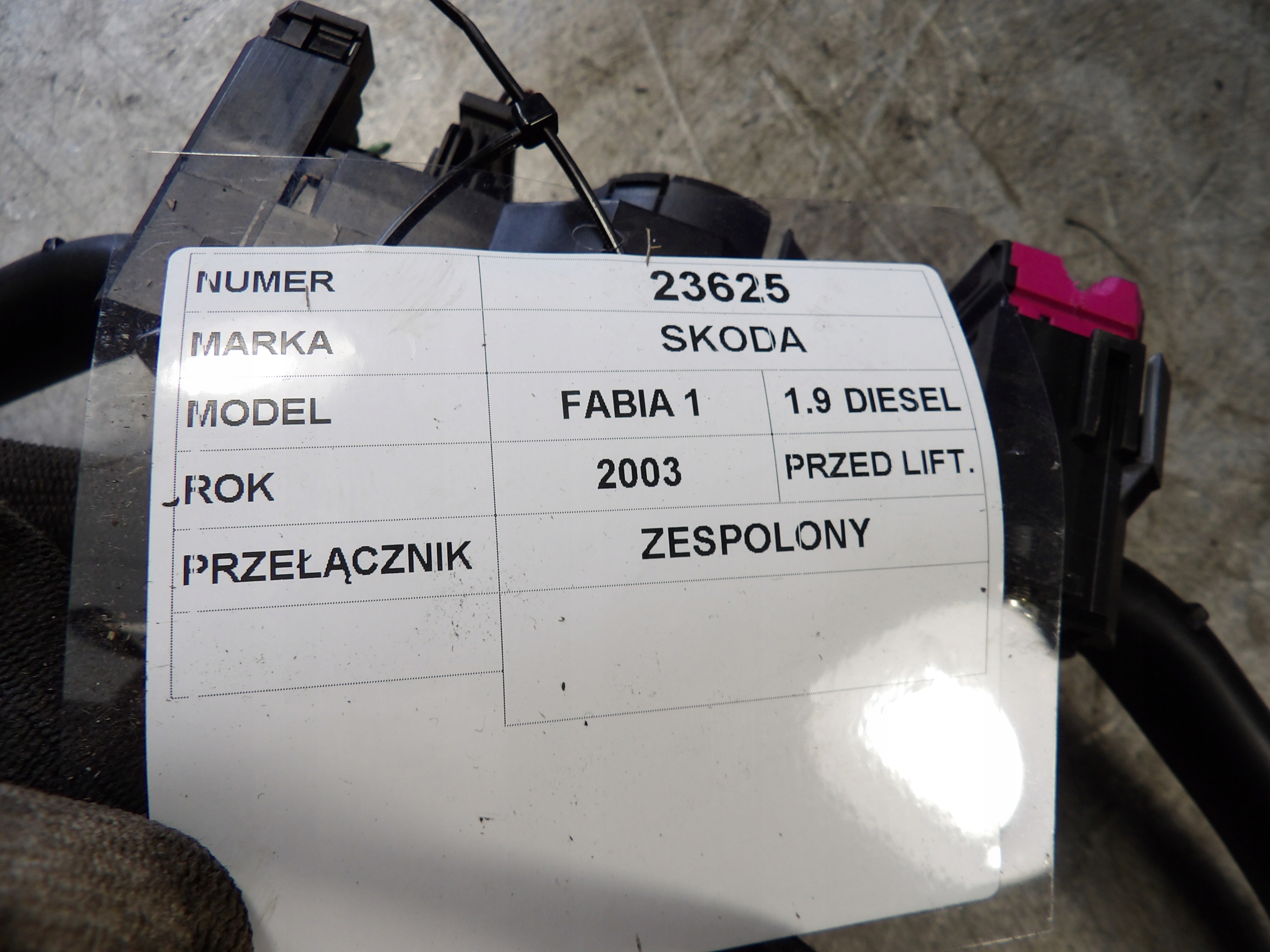 Skoda Fabia e DEVIO LUCI TERGICRISTALLO TERGI 8L0953513G