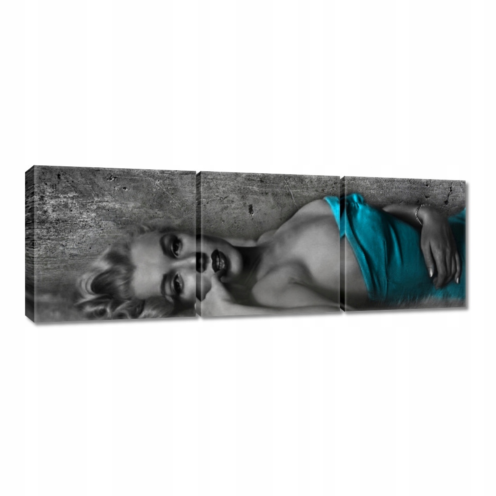 

Obrazy 120x40 Marilyn Monroe w turkusie