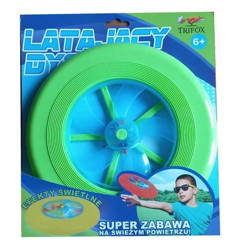 DYSK FRISBEE LATAJĄCY TALERZ ŚWIECĄCY