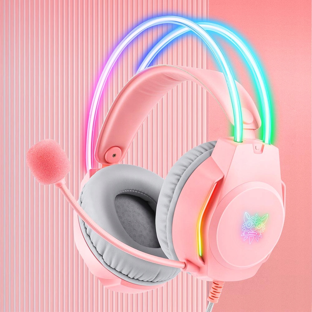 ONIKUMA X26 SŁUCHAWKI GAMINGOWE NAUSZNE PRZEWODOWE Z MIKROFONEM DO PC RGB Mikrofon tak