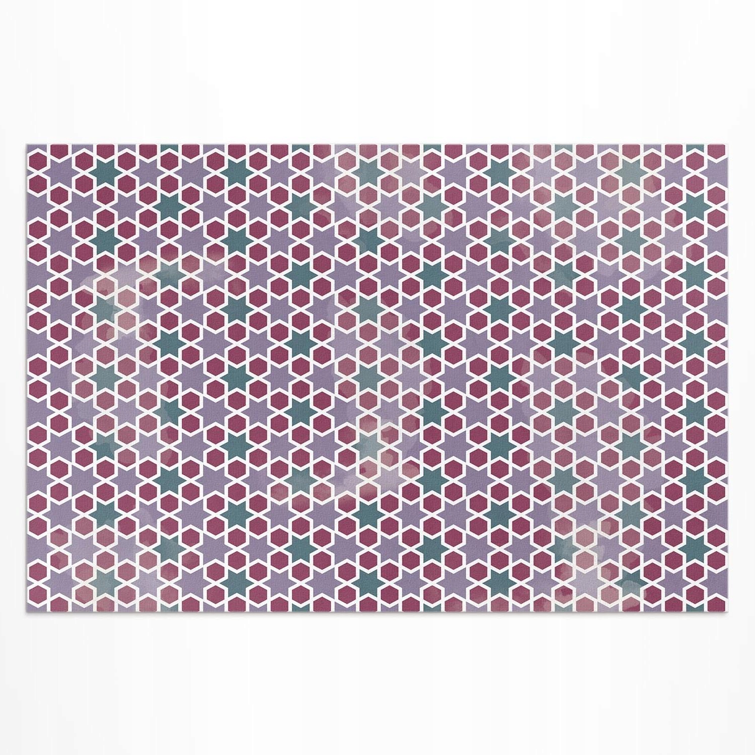 Moderný vinylový koberec Geometrické hviezdičky drobná mozaika 150x100 cm