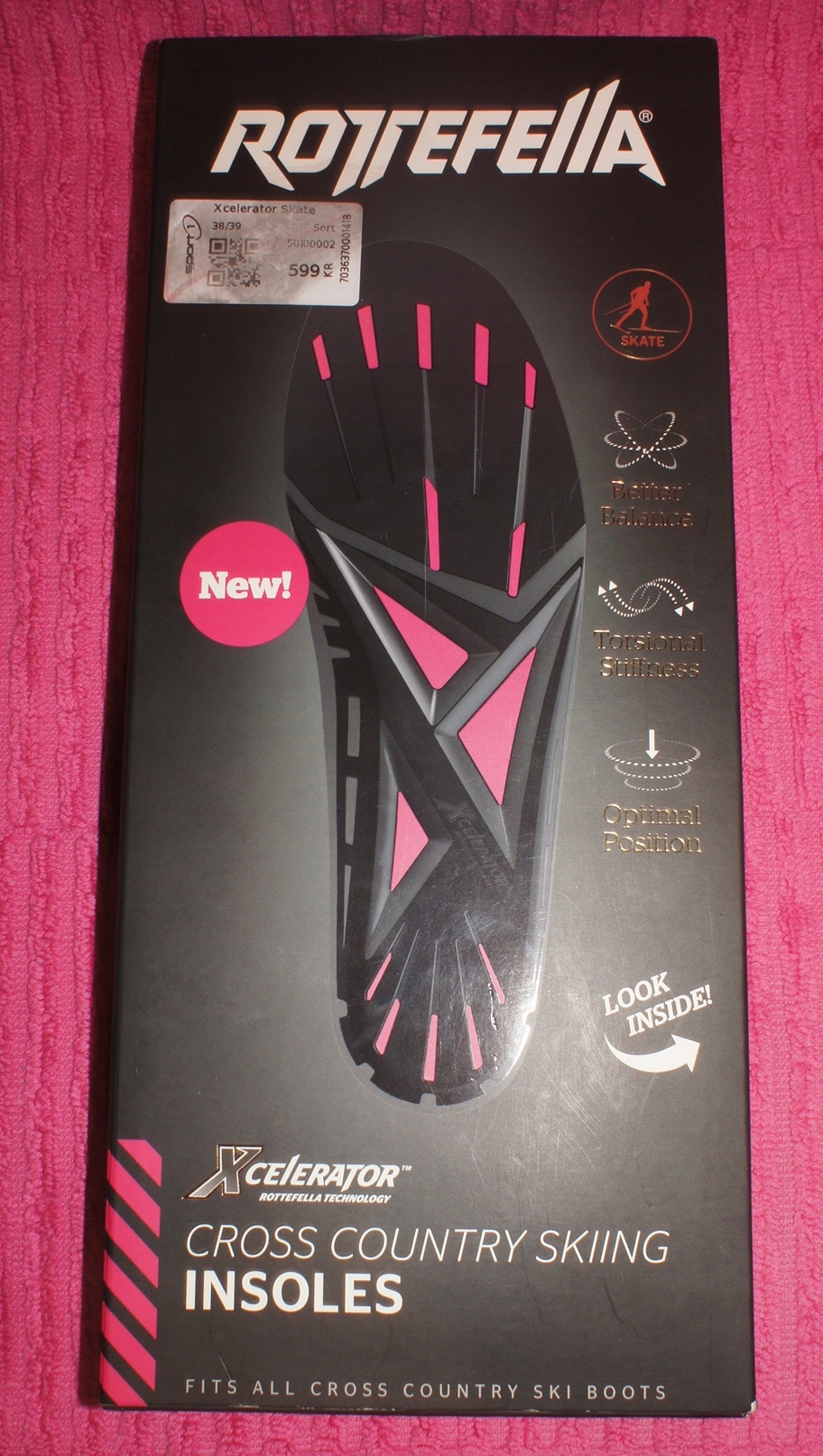 ROTTEFELLA WKŁADKI BUTY NARCIARSKIE BIEGOWE 38/39