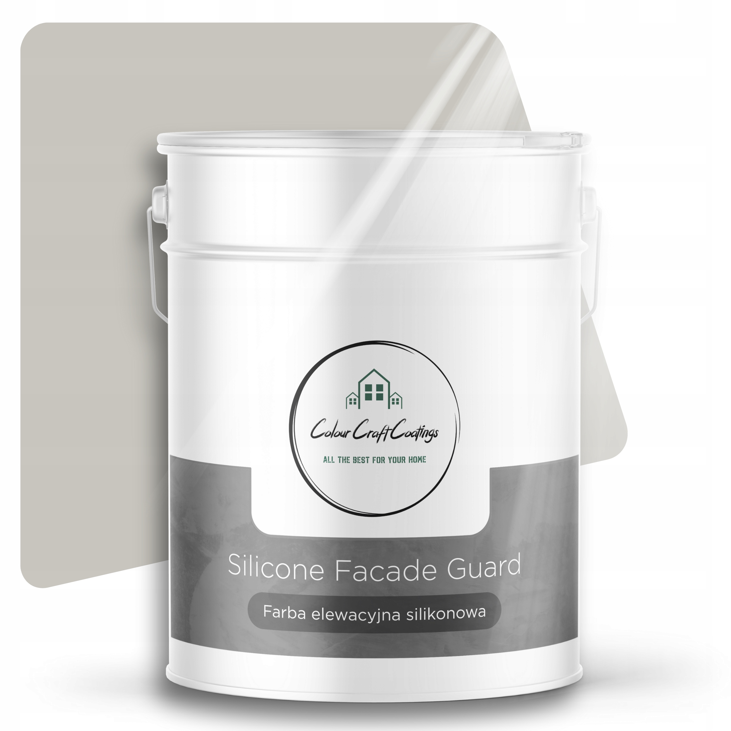 Fasádna Farba Silikónová Vonkajšia Popolavá 10 L F292