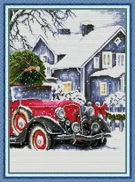 Křížková výšivka počítaná sada (kanva, mulina)