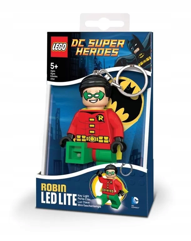 Přívěsek Na Klíče s svítilnou Lego Heroes Robin KE61 Unikát