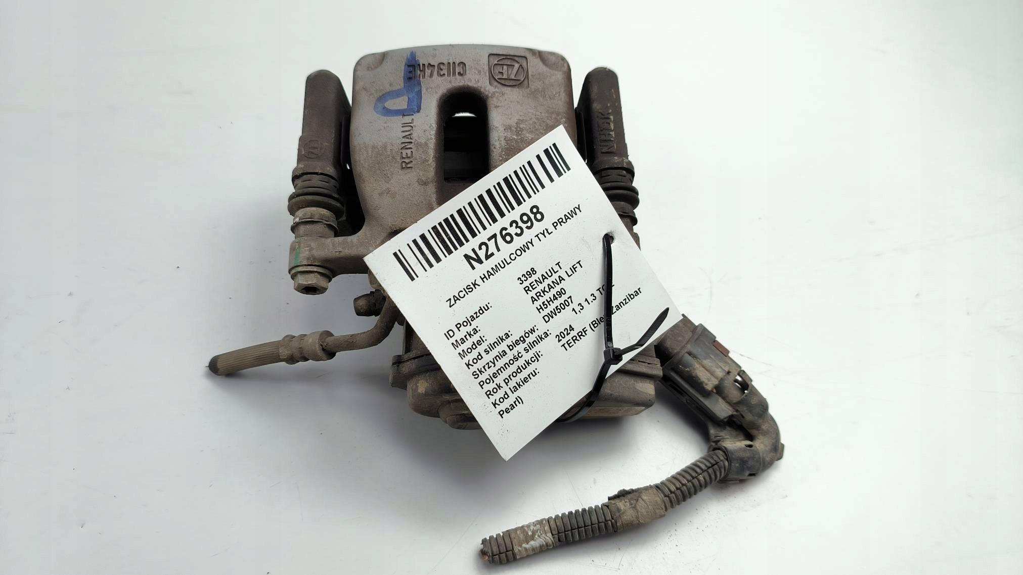 caliper brake rear part right 1.3 TCE RENAULT ARKANA LIFT