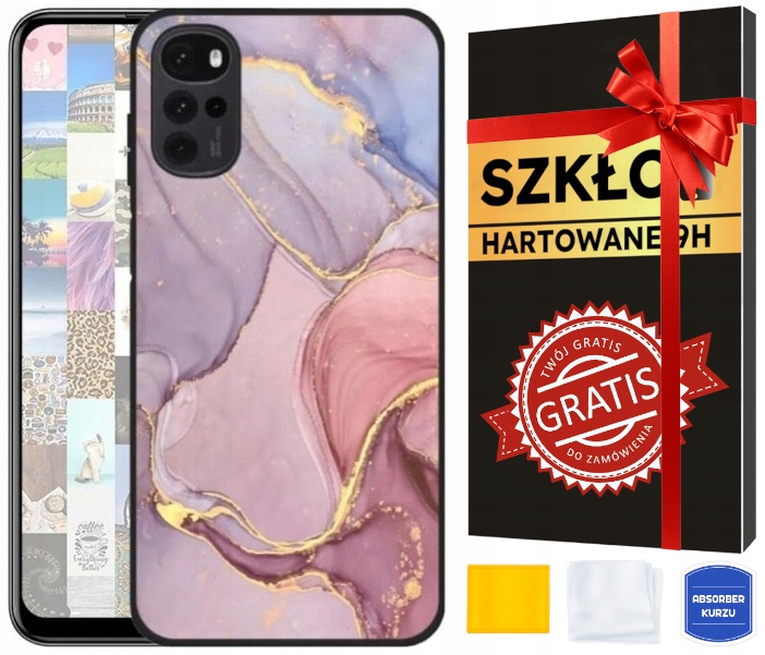 

Etui do Motorola Moto G22 i Szkło, Wzory, Nadruk