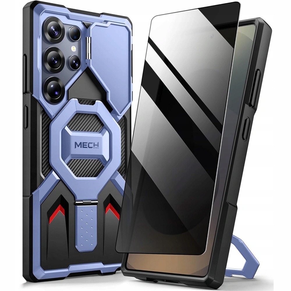 Pouzdro pancéřové Tongate MagSafe pro Galaxy S25 Ultra Tvrzené sklo antispy