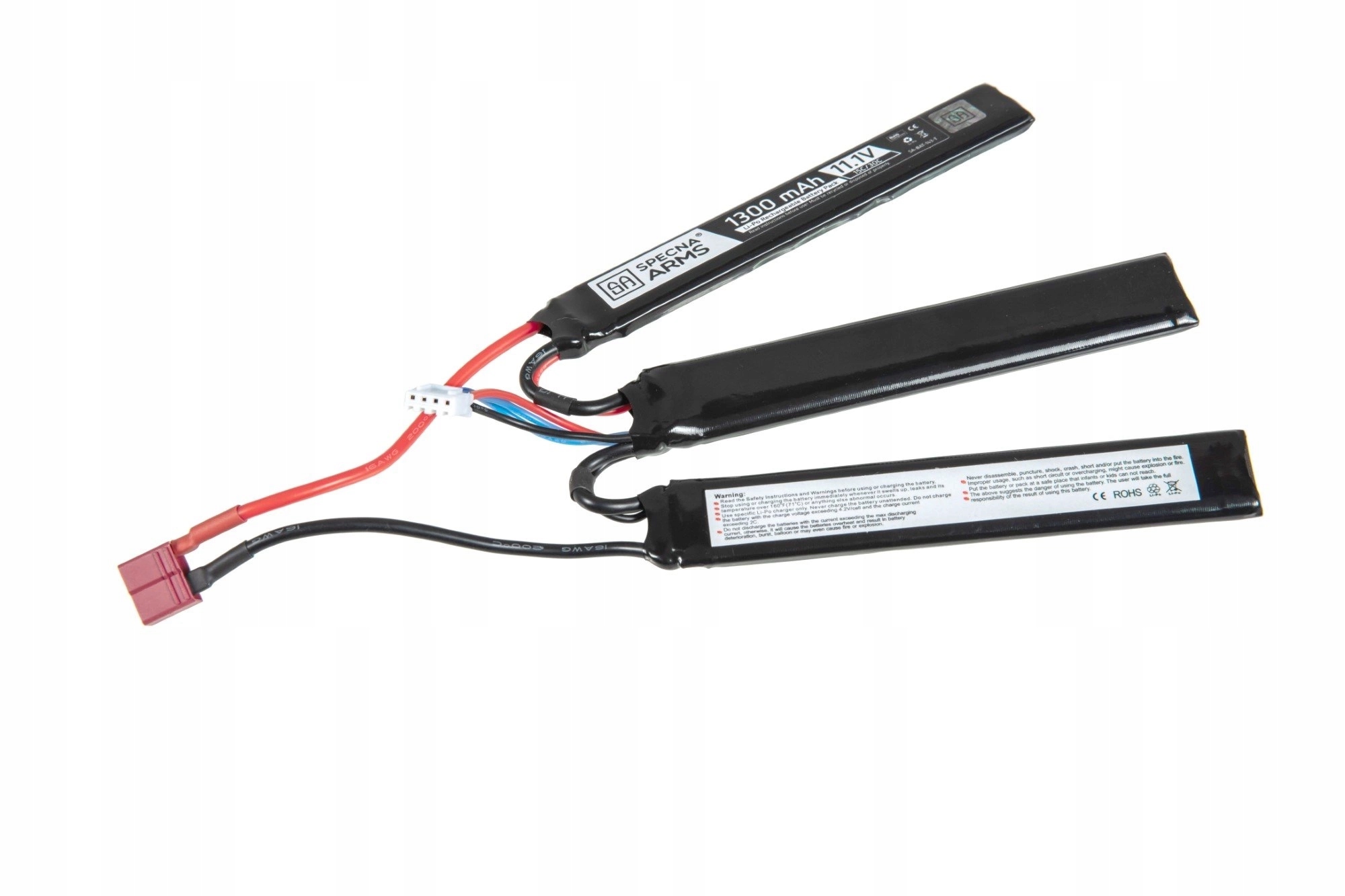 Akumulator LiPo 11,1V 1300mAh 15/30C 3 modułowy T-Connect (Deans)