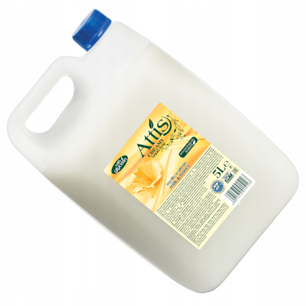 

Mydło w płynie Attis Milk&honey 5L zapas
