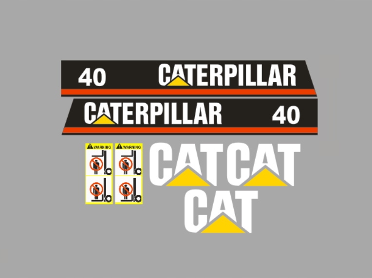 Naklejki oklejenie CAT CATERPILLAR 40