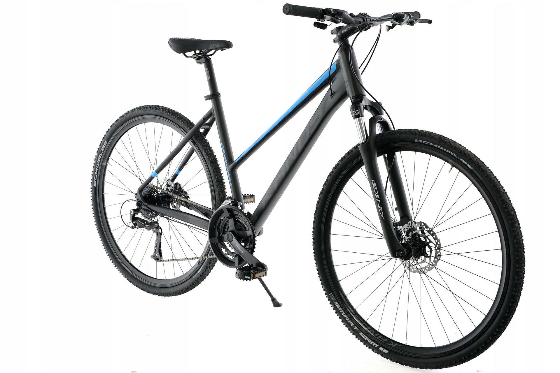 Rower crossowy 28 Kands Canavaro D19 grafitowo-błękitny mat 2025