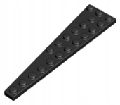 

Lego 47398 Płytka 12x3 Skrzydło P czarna Nowa (3g)