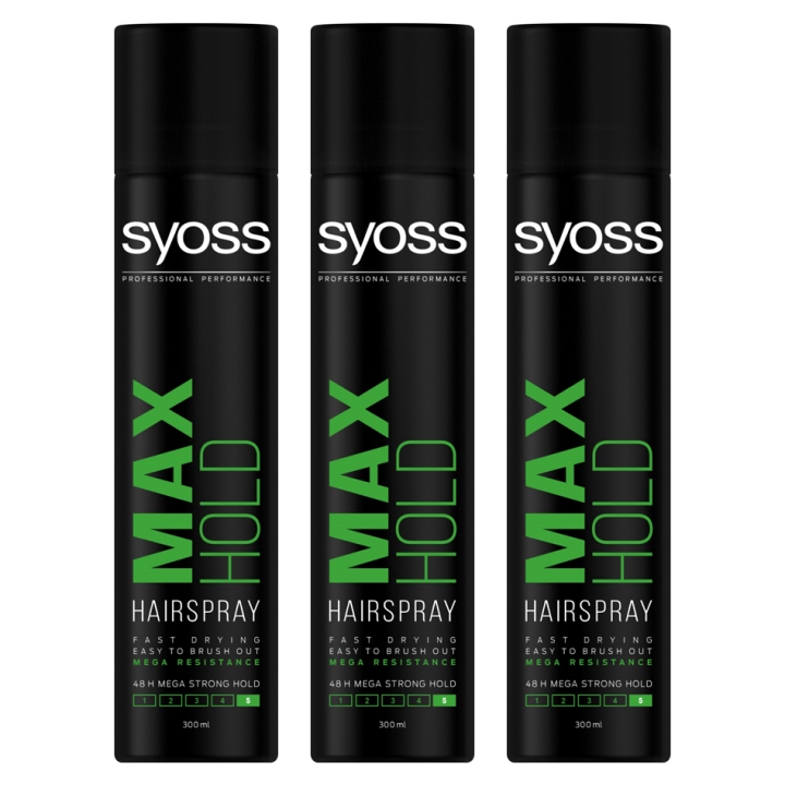 

Syoss Max Hold Lakier Mocno Utrwalający 300ml 3szt