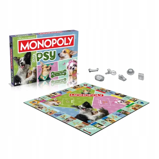 Monopoly Psy - nowa edycja Winning Moves GRA PLANSZOWA .. NOWY