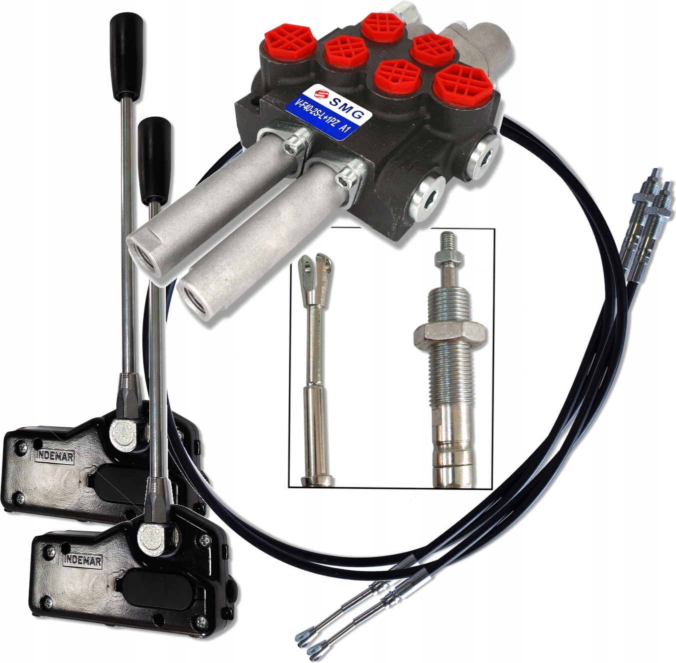 8528.DŹWIG.2X2M02 - Комплект 2SEK 40L для тур поплавок тросы 2М на вилке