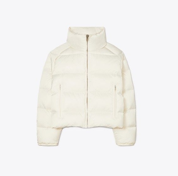 TORY BURCH PERFORMANCE SATIN DOWN Jacket