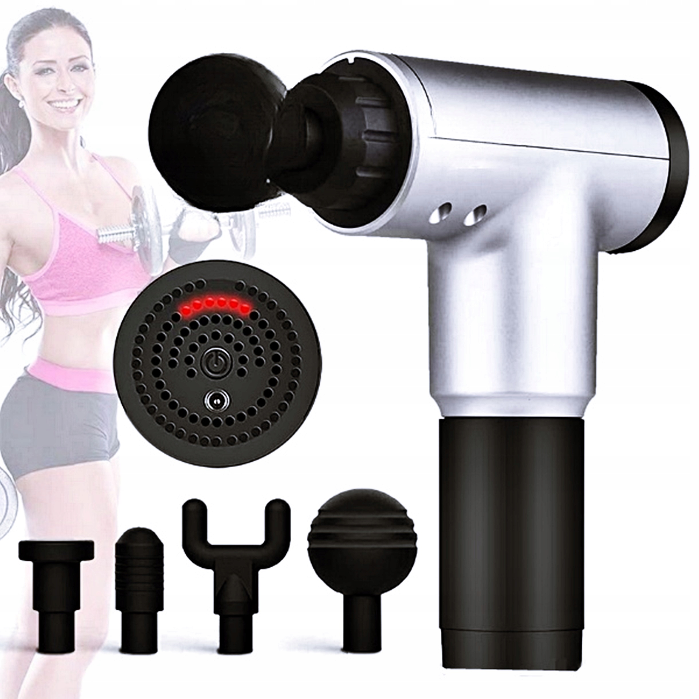 

Mocny Pistolet Do Masażu Ciała Masażer Massage Gun