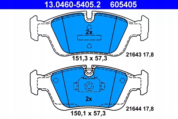 

Klocki hamulcowe komplet 13.0460-5405.2 Ate