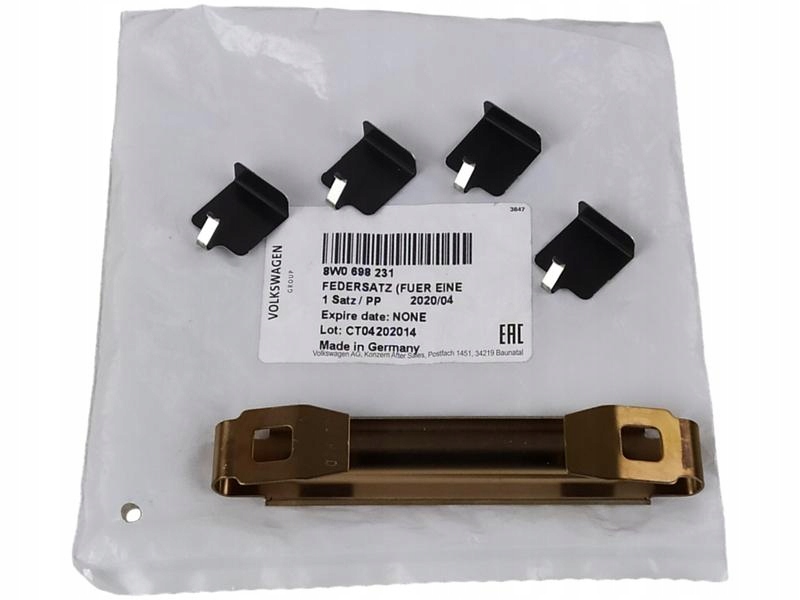 OE VAG ПЛАСТИНЫ ТОРМОЗНЫХ КОЛОДОК PRZ 8W0698231