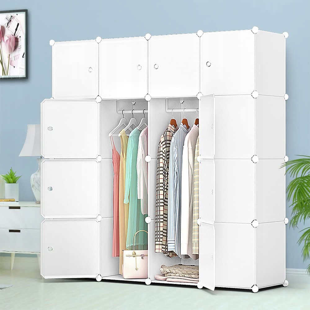 SZAFA MODUŁOWA GARDEROBA SZAFKA REGAŁ PÓŁKA BIAŁA SZAFA SKŁADANA POJEMNA XL Kod producenta TimeTrade Sigpol