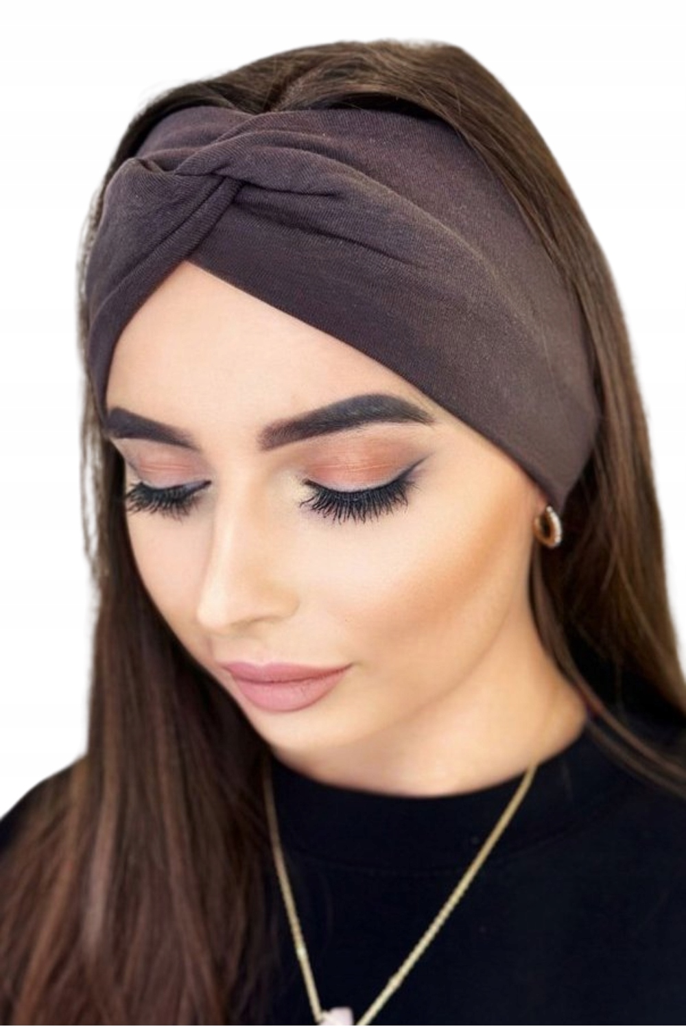 Měkká Bavlněná Čelenka E-mailová, Čokoládová Barva