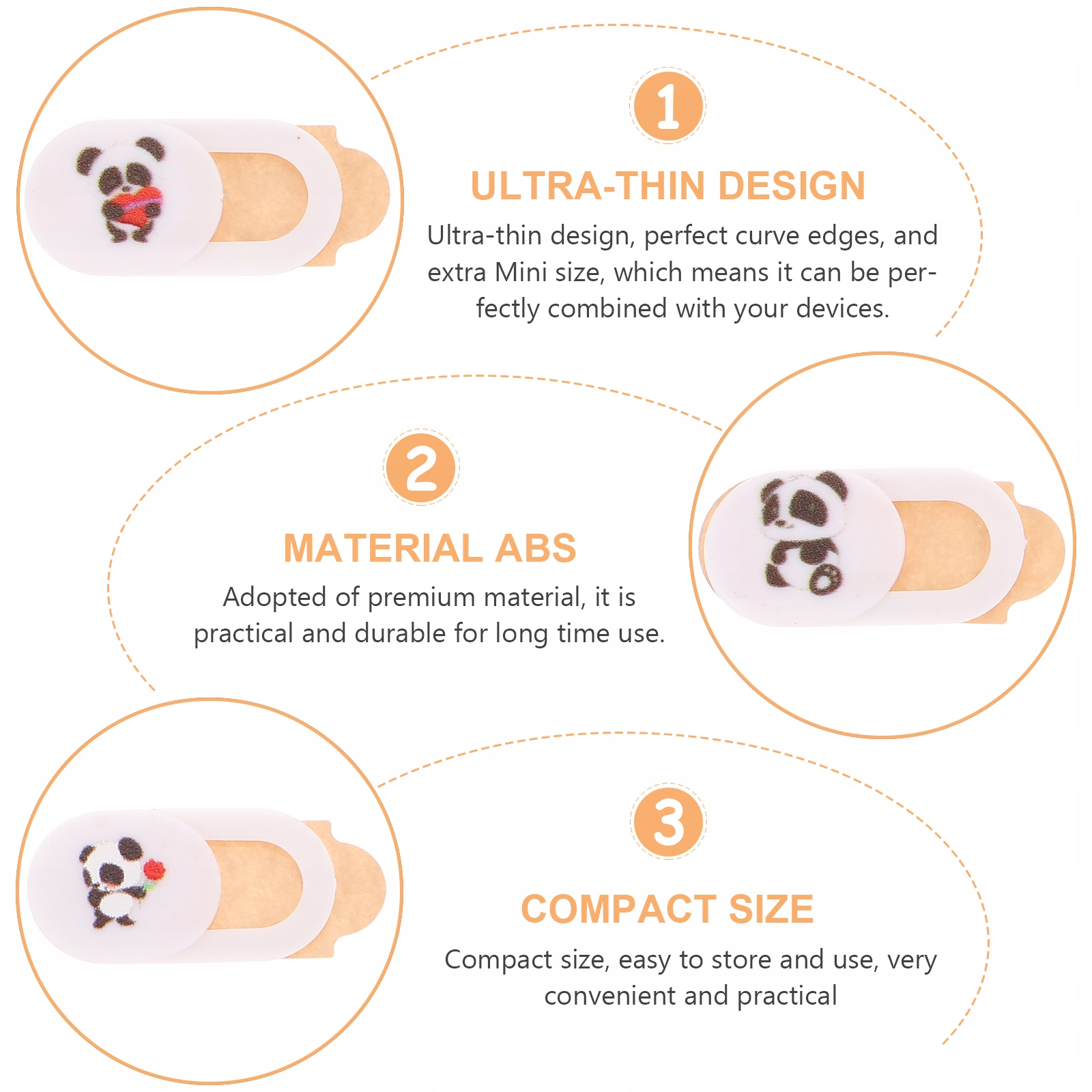 Laptopy Suwak osłony aparatu do notebooka 6 szt Marka bez marki