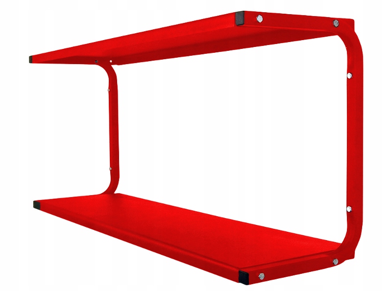 Kovová nástěnná police 95 cm dvojitá PG2R dílna loft garáž