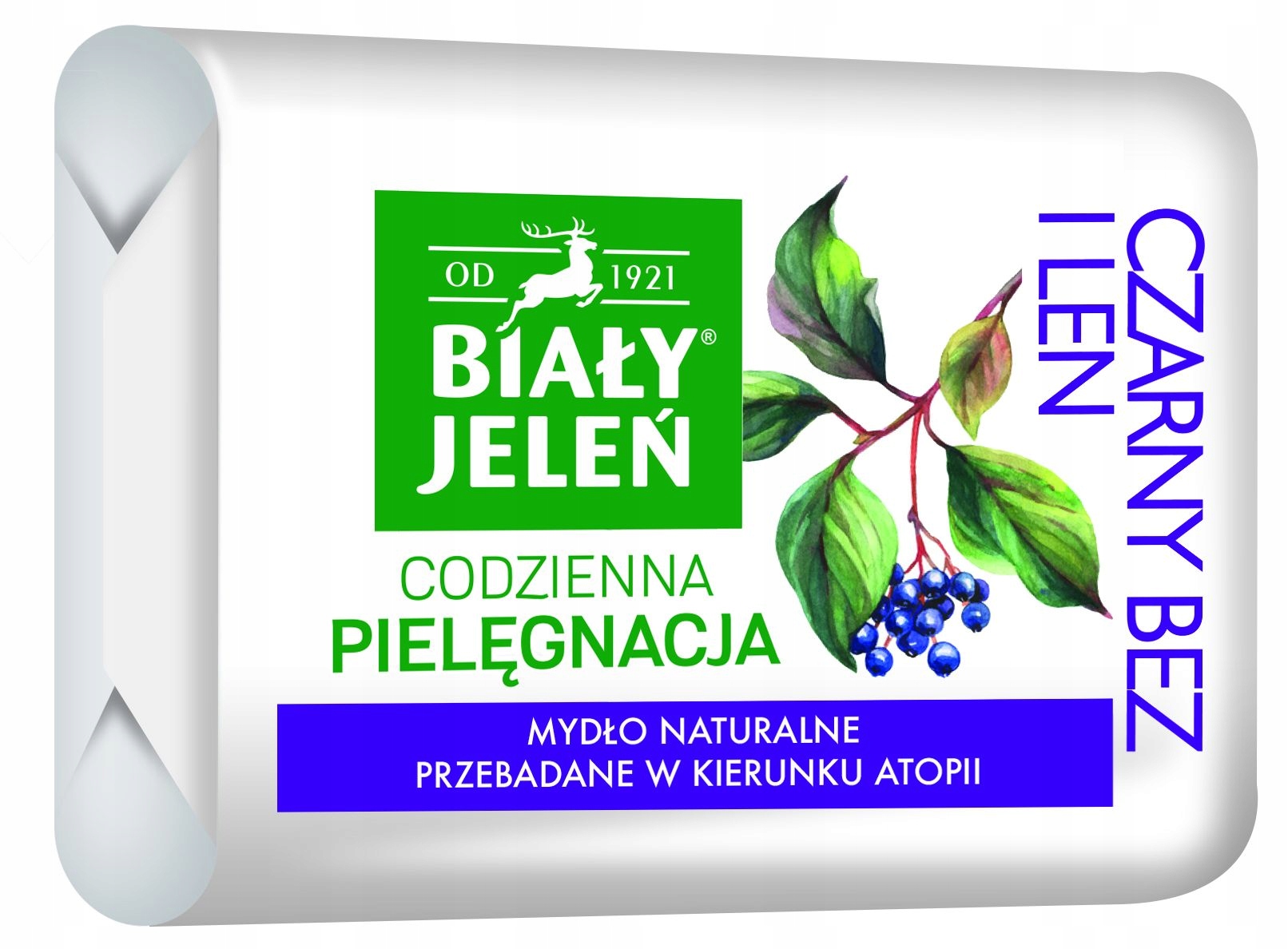 

Biały Jeleń mydło naturalne Czarny Bez I Len 100G