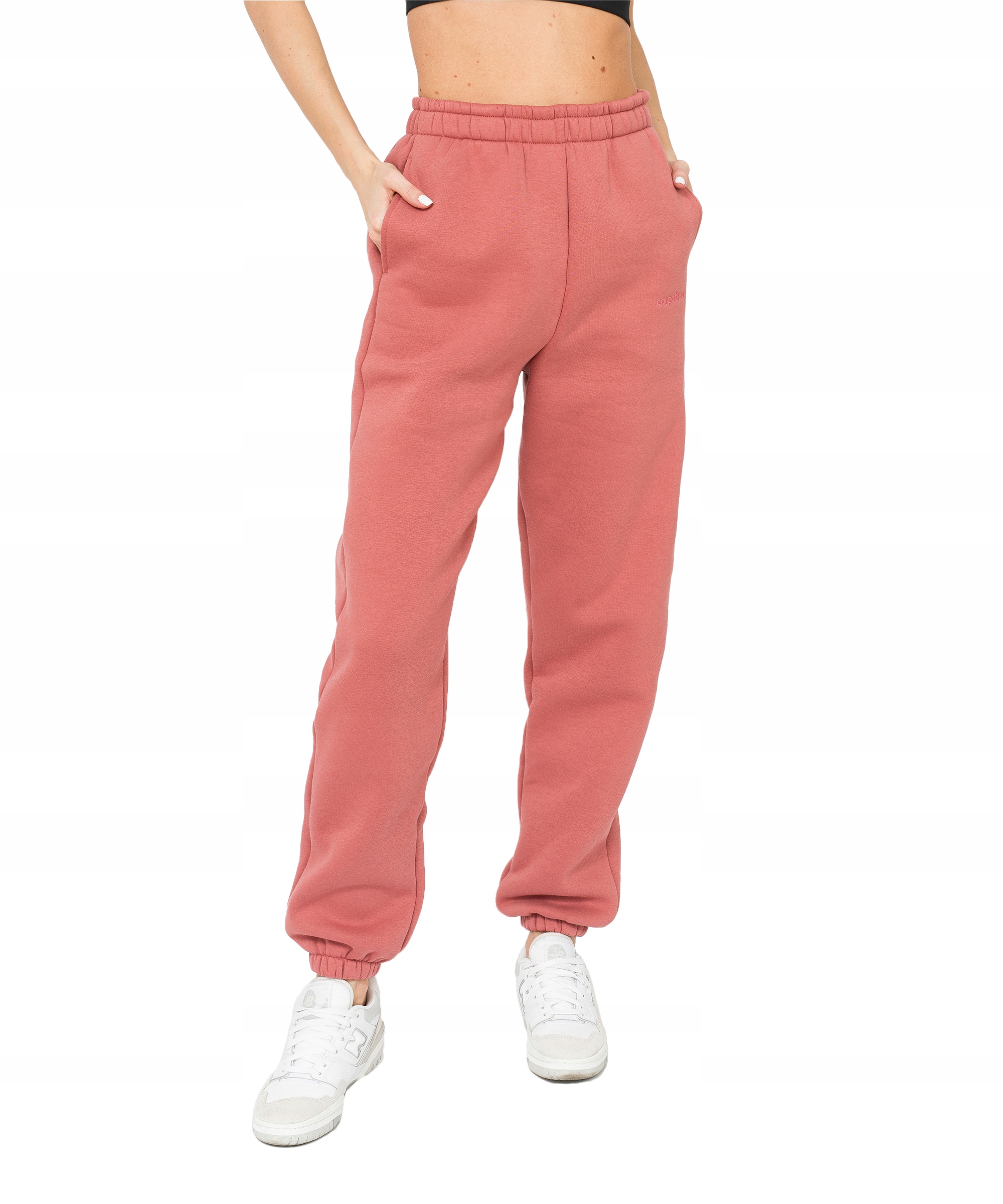 Oversize tepláky Essentials Carpatree S růžové